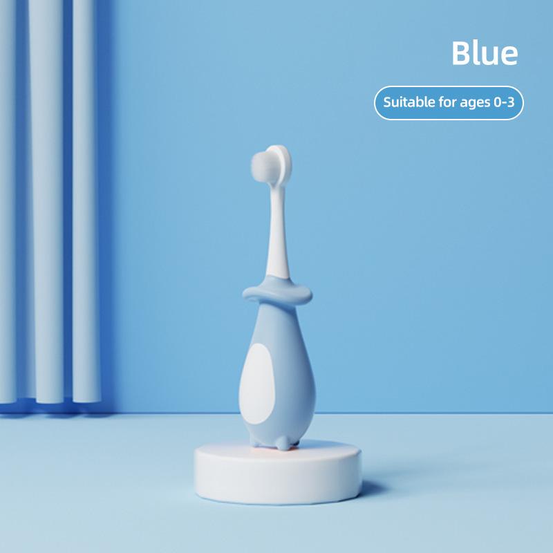 

Детская зубная щетка Детская зубная щетка Экстрамягкая Легкий захват для малышей Зубные щетки Детская зубная щетка Набор Детские Возраст 2+ синий