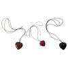 Chunky Swollen Heart Pendant Necklace Birthday Present Large Heart Necklace Charm Stylish Women's Neck Chain Accessory