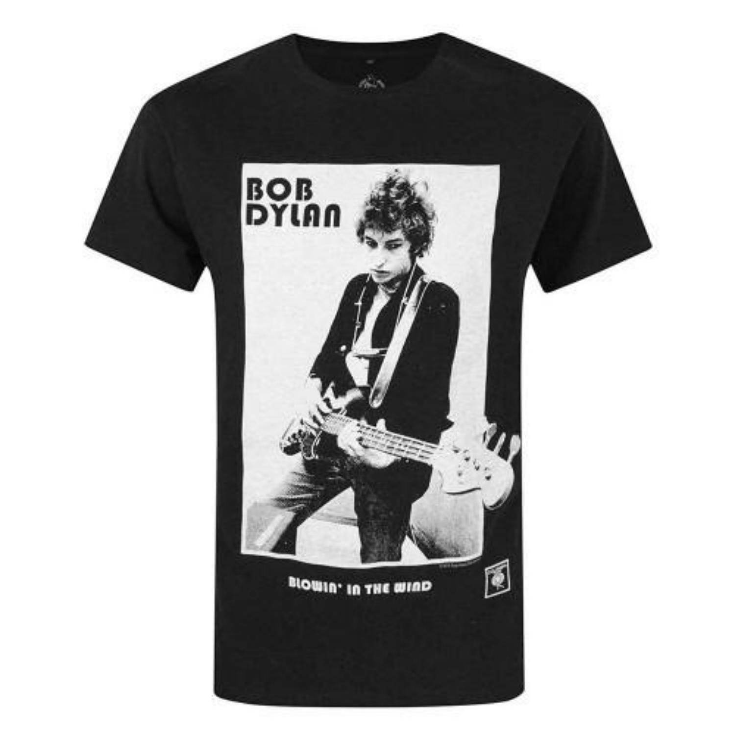 

Bob Dylan Unisex Adult Blowing In The Wind T-Shirt S чёрный