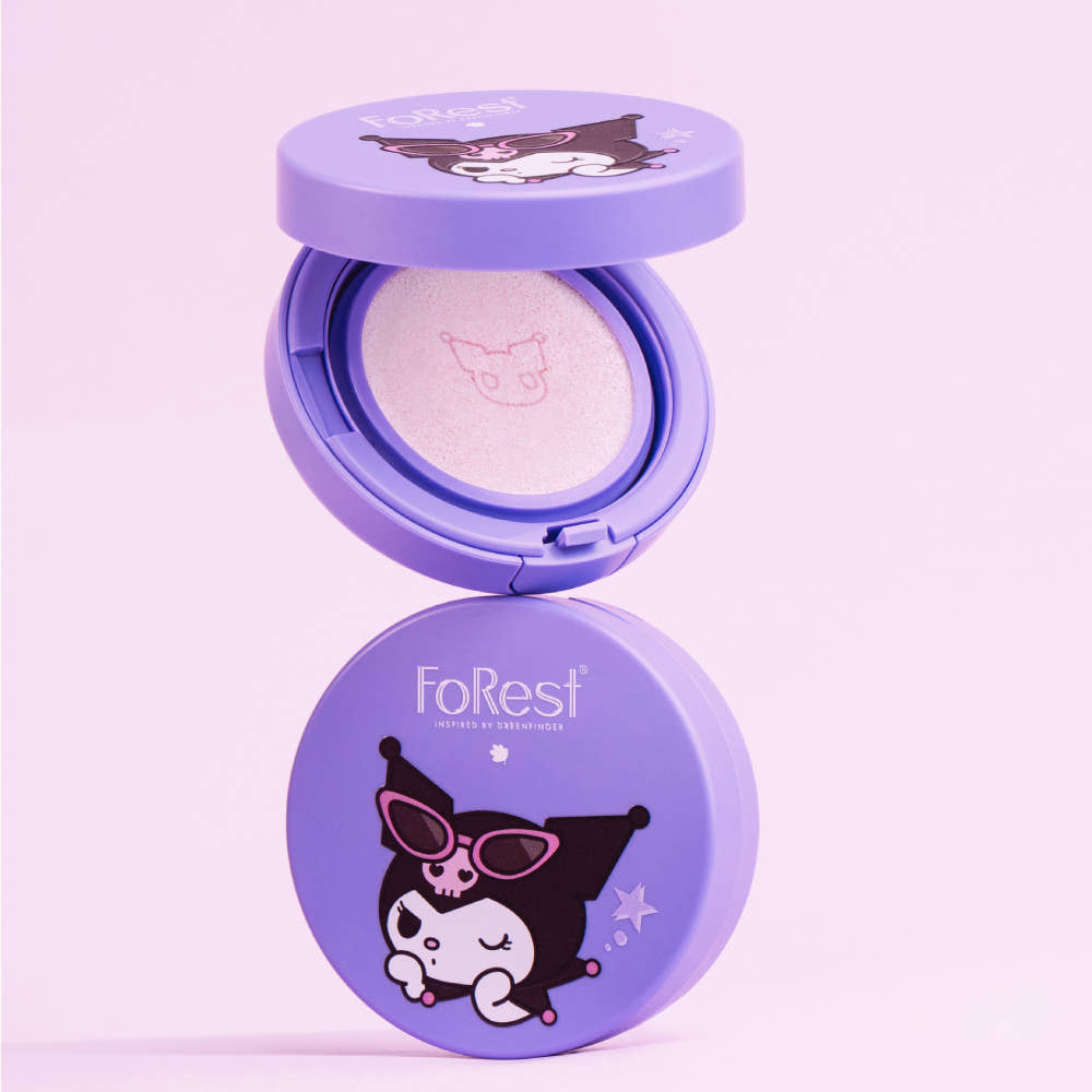 Greenfinger Forest Sun Cushion - Sanrio Kuromi Limited Edition (13g)+Kuromi Sticker