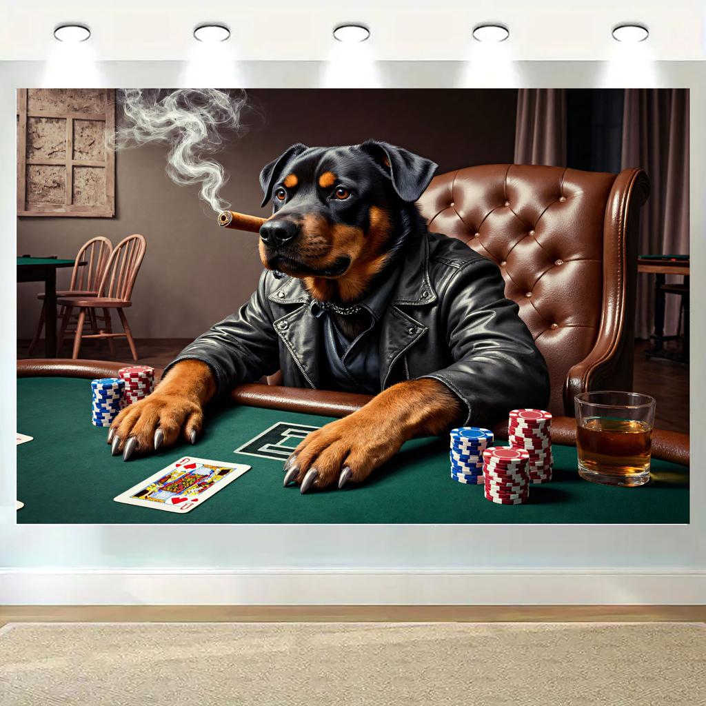 Cool Dog Brand Table Theme digital printing polyester wall tapestry suitable for use in living rooms bedrooms offices bars party