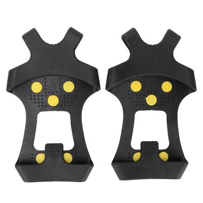 Ice Cleat Spikes Crampons AntiSlip 10 Steel Studs Walk Traction Snow Grips Cleats(L (3942) )