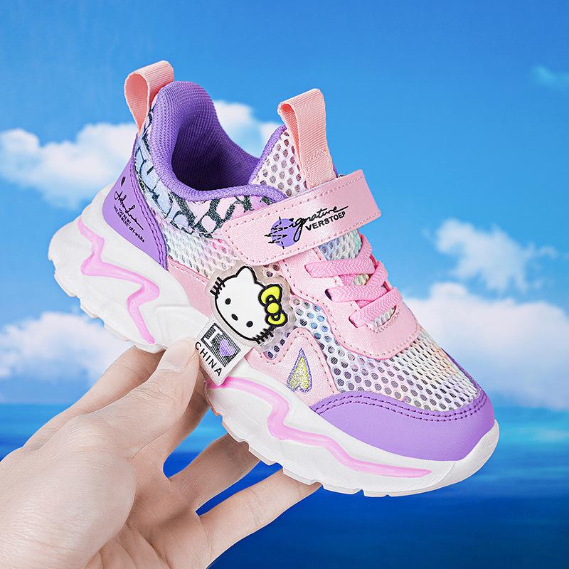 Boys and girls shoes 25 summer new leather surface breathable medium and older children soft sole dirt-resistant shoes girls non-slip running shoes