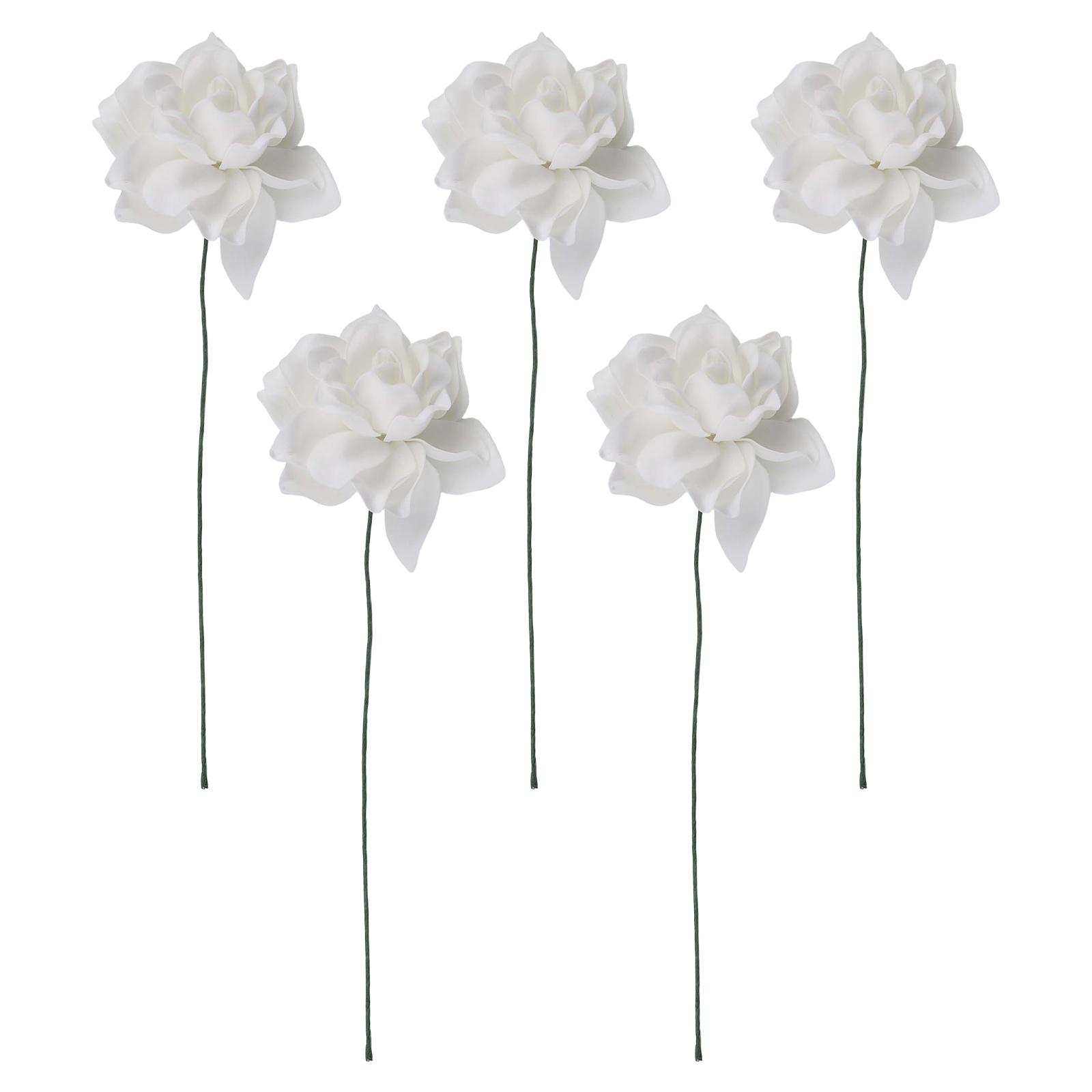 

Color Enhancement Artificial Gardenia Home Decor Vibrant Flowers White