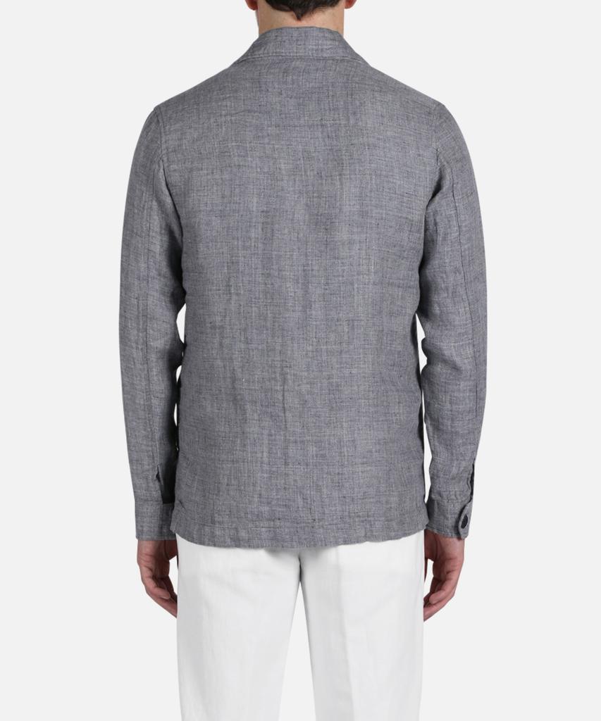 Panicale Blue Linen Enio Jacket