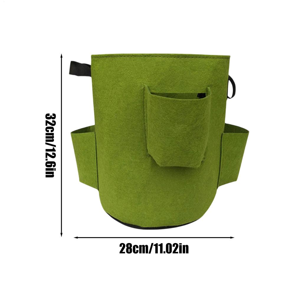 Strawberry Bags For Growing Hangable Tomato Planter 5 Gallon Breathable Felt Plant Grow Container For Garden Strawberries