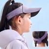 Quick-dry Kids Sunshade Hat Seamless Children's Sunscreen Cap Multicolor Summer Kid Sunhat  Boys
