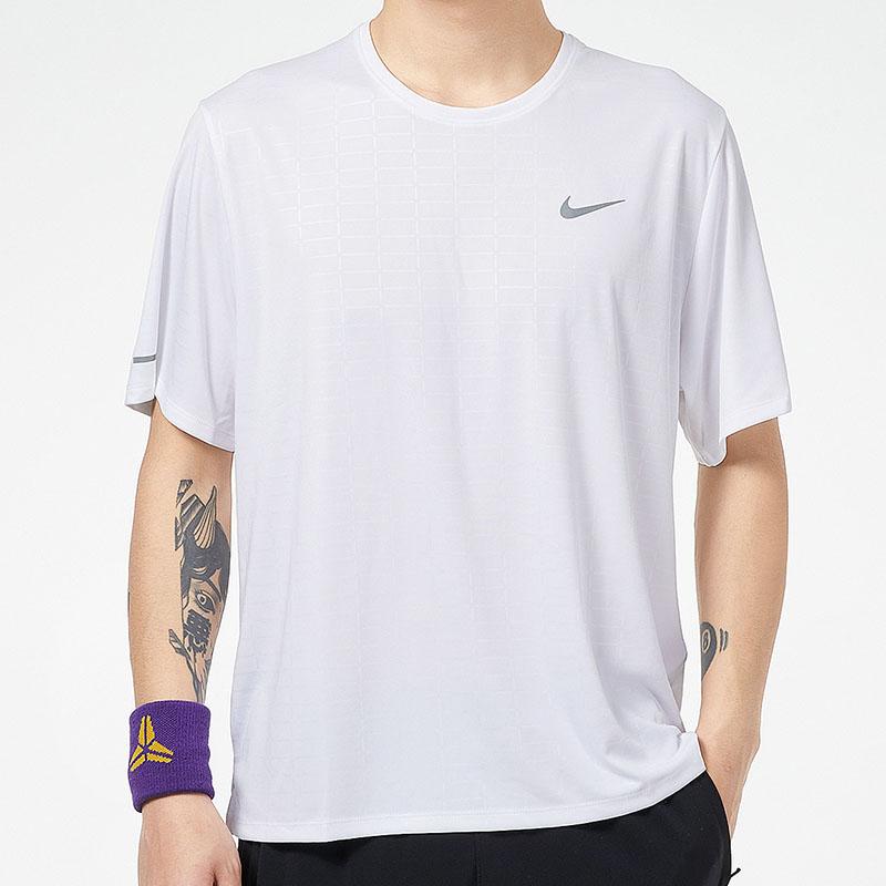 Nike Dri-FIT Training Quick-Dry Crew Neck Short Sleeve T-Shirt Men Tops White DA1318-100