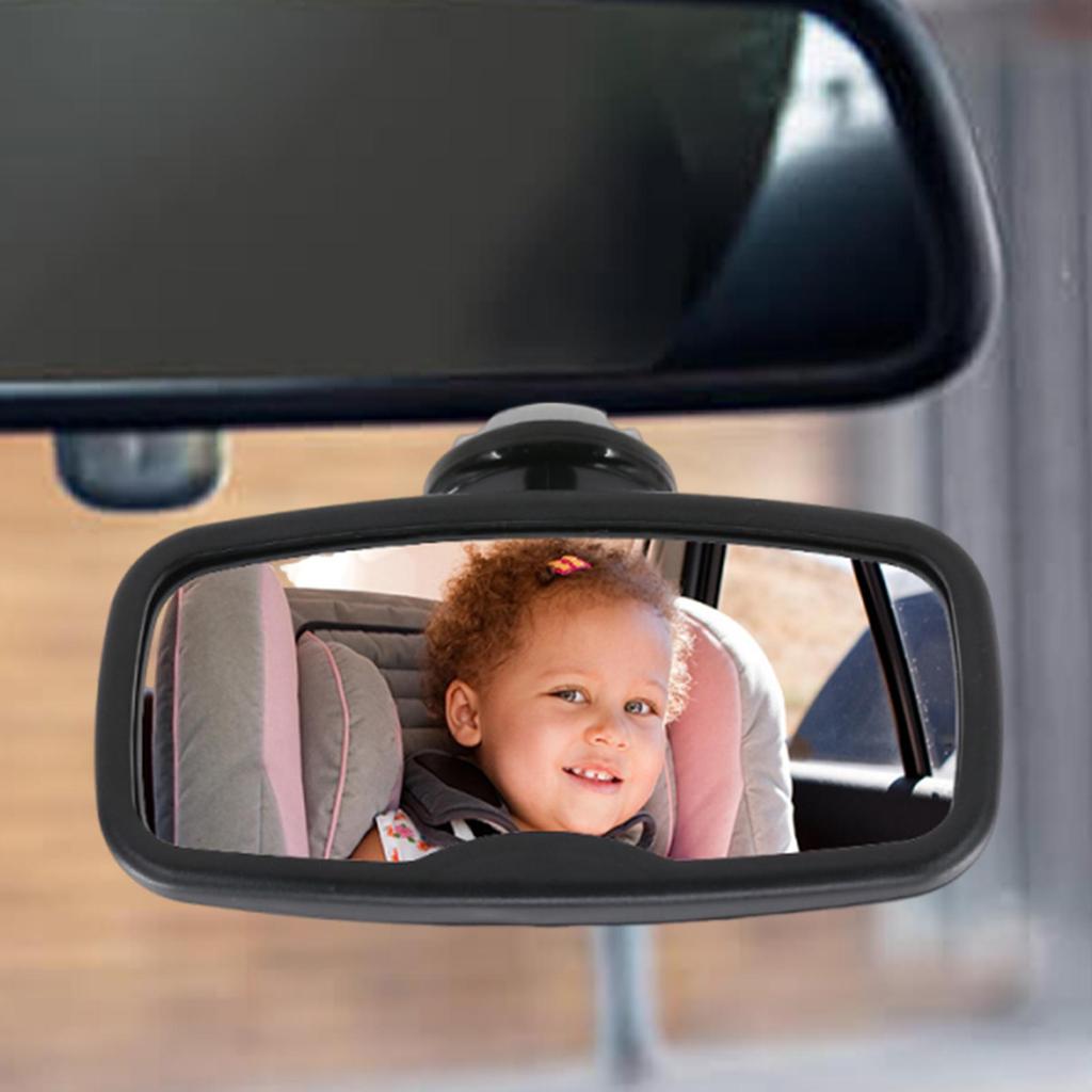 Baby Rear View Mirror for Car Clip On Sun Visor Accessories Adjustable Wide Angle Backseat Mirrors for Boys Girls Backseat