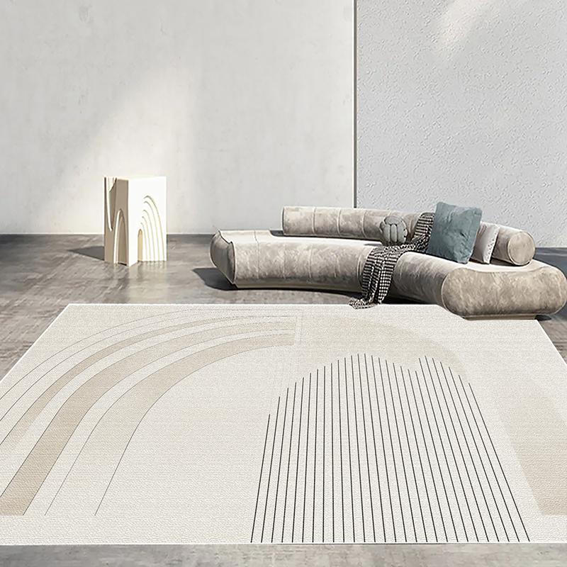 Moderní Jednoduchý Velký Koberec pro Dekoraci Obývacího Pokoje Abstraktní Koberce Pohodlný Protiskluzový Ložnicový Koberec Pratelná Podložka pod Stůl