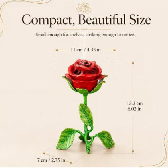 Antique Rose Scented Incense Burner Vintage Ceramic Aromatherapy Holder Home Decoration Perfume Diffuser красный