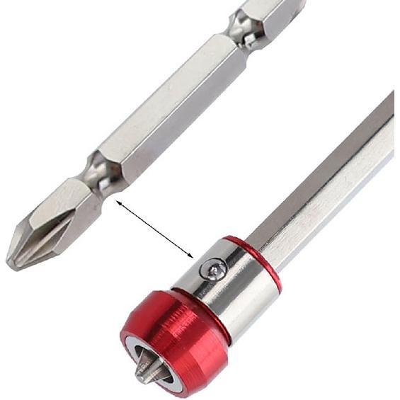 Screwdriver Meonsopoli Head Magnetic Ring for Drill, 6 Pieces Magnetic Screw Ring, Universal Magnetizer for Drill, 1/4"/6.35mm Universal Magnetic Bit