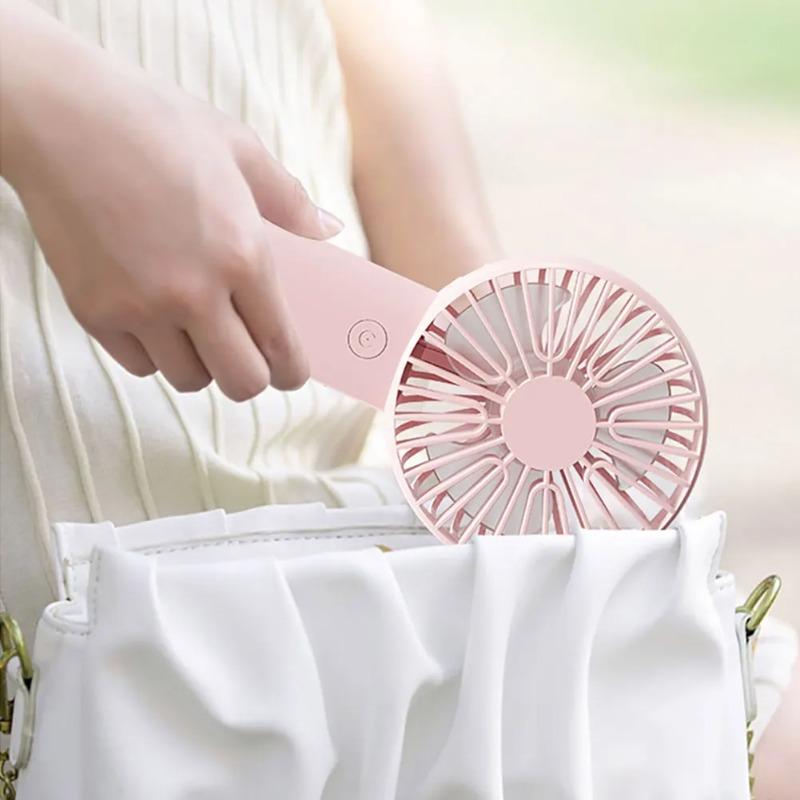 Tragbare Mini-Lüfter, Handventilator mit wiederaufladbarem USB-Anschluss, Mini-Luftkühler für den Schreibtisch, Außenventilator, Kühlung, Reise-Handventilator, Lüftungsventilator