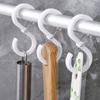 8pcs Multifunctional Hanging Hooks Plastic Kitchen Hanger Organizer S Shaped Hook  Closet