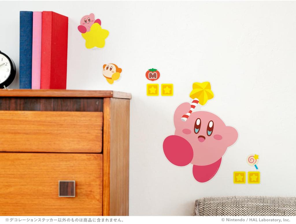 Kirby Decoration Sticker Star (Kirby & Rod)