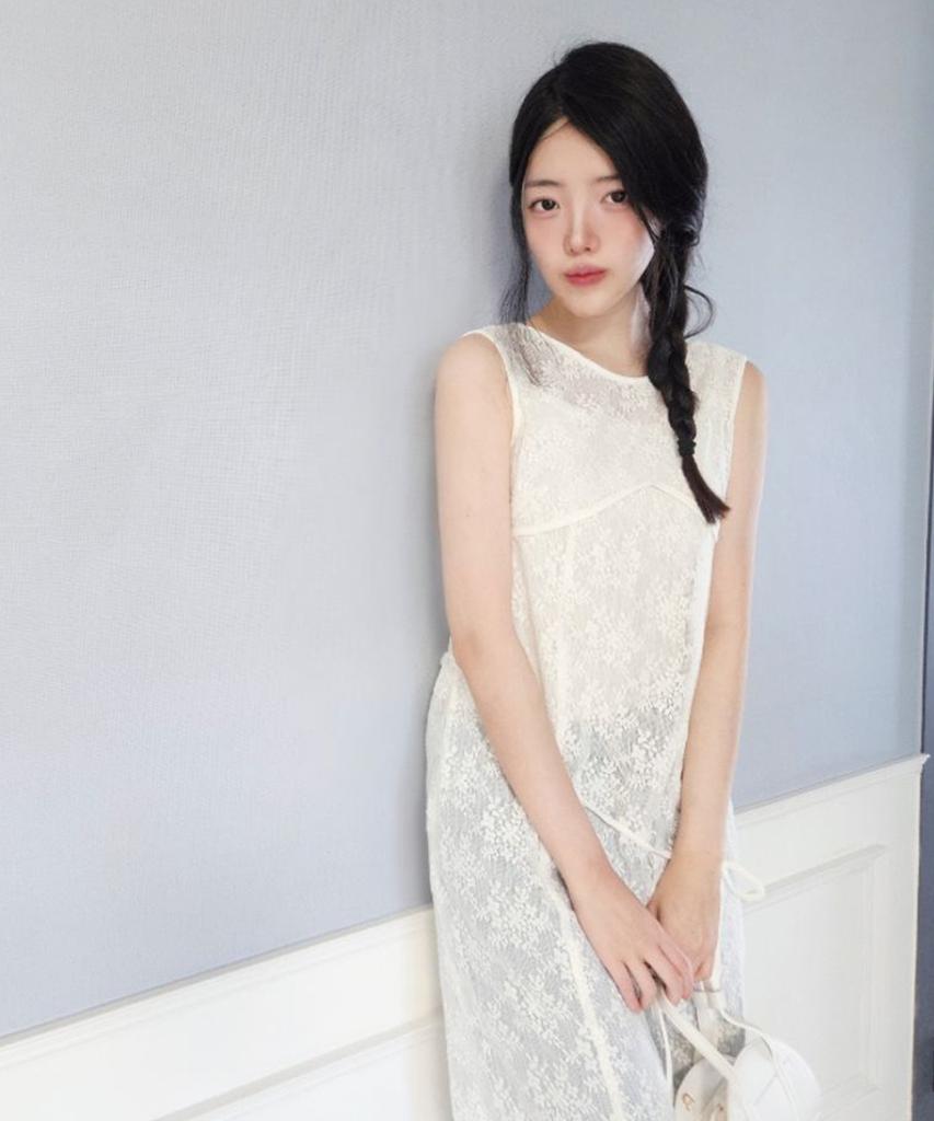 MIXXO Lace Layered Long Dress_Miwowg301G