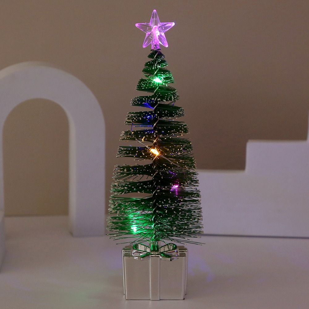 4pcs Mini Luminous Christmas Tree LED Christmas Home Decoration  Desktop Decoration