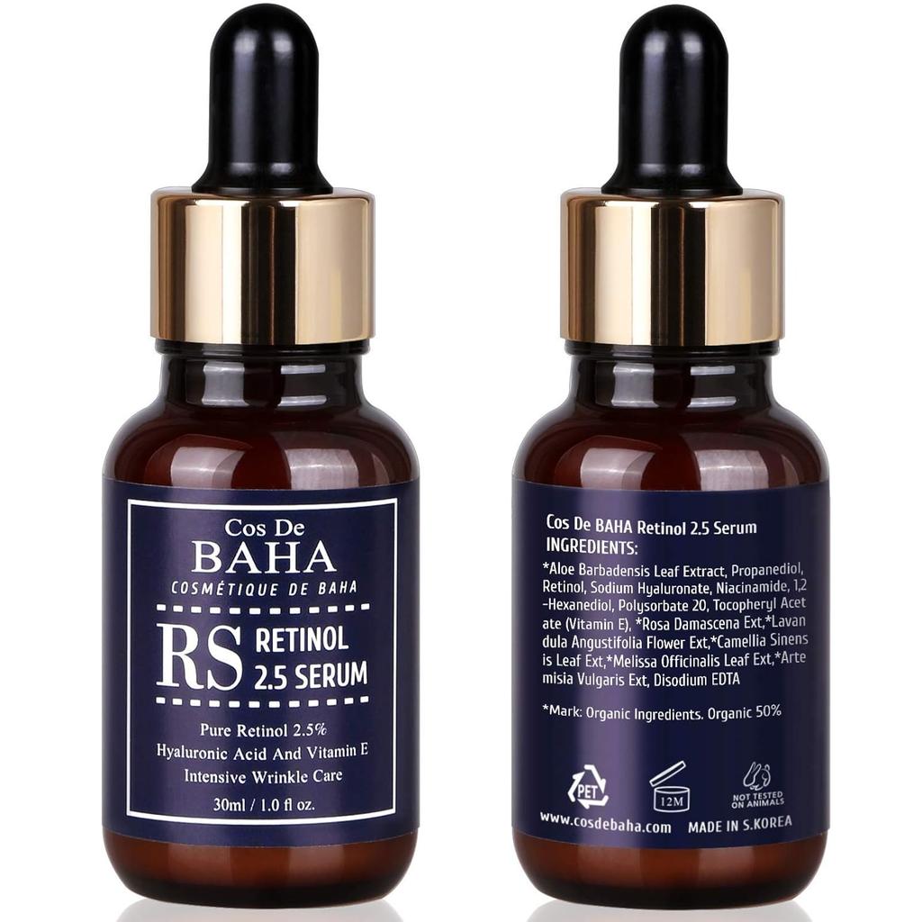 Cos De BAHA RS, Retinol 2.5 Serum, 1 Fl Oz (30 Ml)
