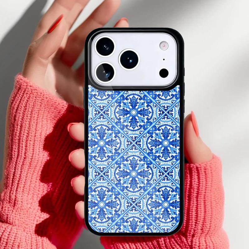 Moroccan Tiles Pattern soft Phone Case for iPhone 17 Air 16e 15 14 13 Pro Max Back Cover for 12 11 Pro Coque