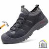 Industrial Breathable Safety Shoes for Men Construction Site Anti Smash Steel Toe Boots Anti Puncture Protective Work Sneakers
