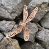 Metal Animal Sculptures Ornaments Creative Art Dragonfly Decorations Garden Pendant  Bedroom