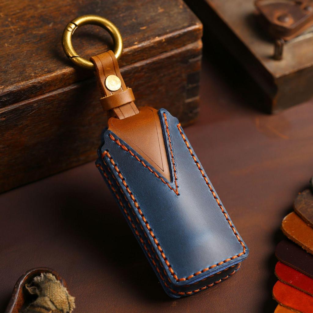 Genuine Leather Key Cover for GAC Trumpchi GS Models: GS4, GS3, GM6, GS7, GS8, GA6, M8, GS5 Key Chain