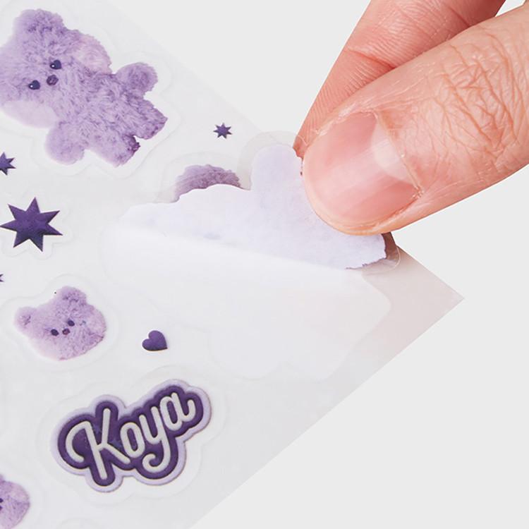 LINE FRIENDS BT21 KOYA Purple of Wish Edition Minini Sticker