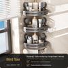 DANLE Punch-Free Suction Cup Bathroom Corner Shelf