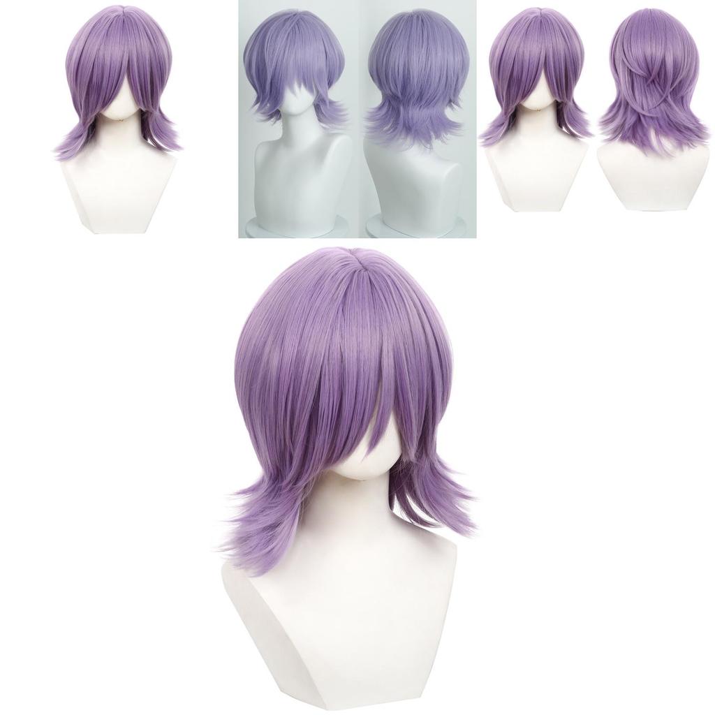 Kpop Demon Hunters Cosplay Wig With Short Straight Hair And Asymmetric Bangs For Anime Fans