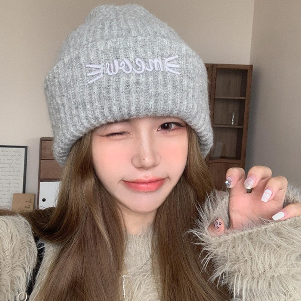 Casual Knitted Hat Thickening Ear Protection Hot Sale Cold Hat  Outdoor Sports