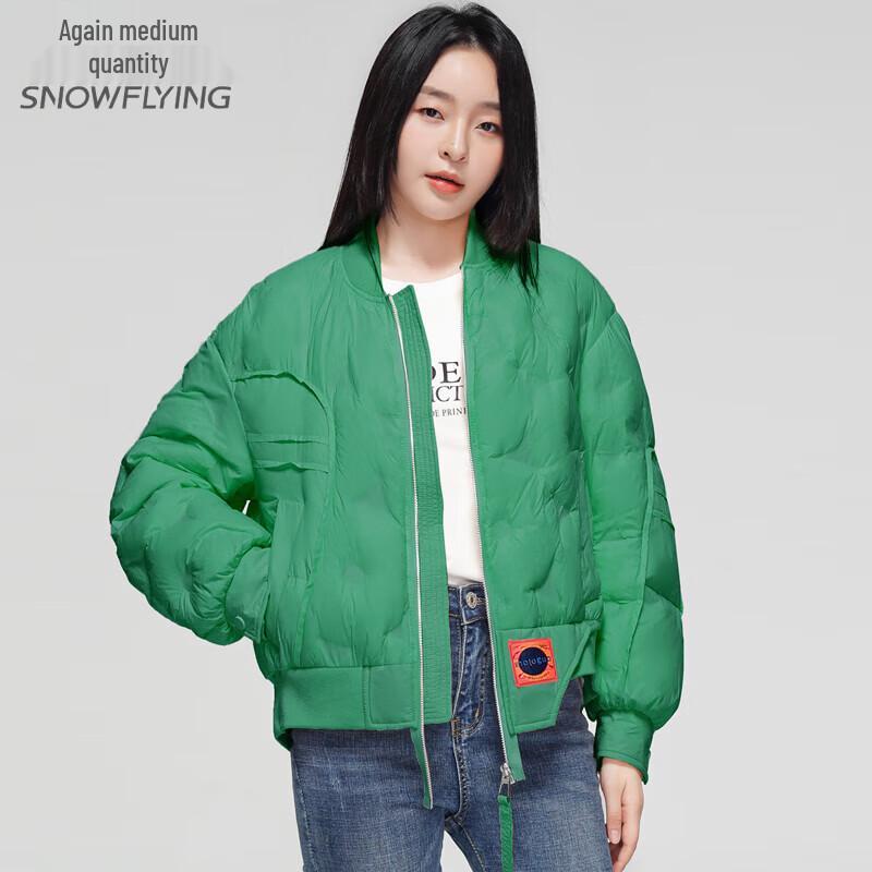 

Xuezhongfei Women s Short Baseball Collar Down Jacket L