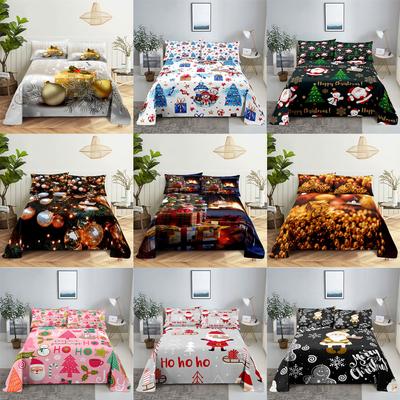 Set Lenzuola e Federe Natalizie Biancheria da Letto Copripiumino Misura King Queen per Letti Singoli Matrimoniali 220x240 Singolo Matrimoniale Sottile Morbido