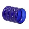 Bamboo Joint Design High Borosilicate Glass Cup HeatResistant Drinking Cup for Milk Beer Coffee(Blue )