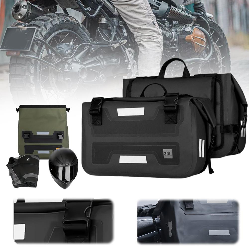 30L Motorcycle Saddle Bag Large Capacity Riding Side Bag Wear Resist Motorcycle Side Bag Motorcycle Modification Accessories