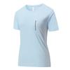 T-shirt da Donna Estiva per Esterno Girocollo Asciugatura Rapida Sport Montagna Traspirante Sottile Manica Corta Donna