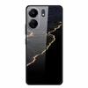 Für Redmi 12C 13C 11A Handyhülle Gehärtetes Glas Harte Abdeckung für Xiaomi Redmi 12 C 13 C 11 A Hülle Bunte Blumen Rückseitenhüllen