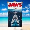 Quick Dry Beach Towel Jaws Pattern, Lightweight Absorbent Towel for Pool Beach Vacation Use