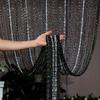 1pc Cortina de Acrylic con Borlas y Cuentas 1x2m Divisor de Habitación para Decoración de Bodas y Partición del Hogar Diseño Elegante y Brillante