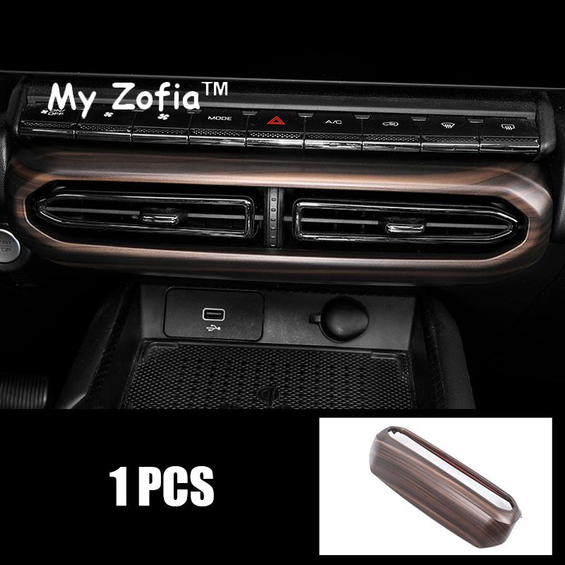 For GWM HAVAL H7 2025 2026 Car ABS Peach Wood Grain Gear Shift Box Panel Cover Case Trim Frame Stickers Decoration Accessories