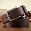 3.8CM Real Genuine Leather for Men High Quality Cowskin Casual Jeans Belts Business Cowboy Waistband Male Fashion Designer Belt
