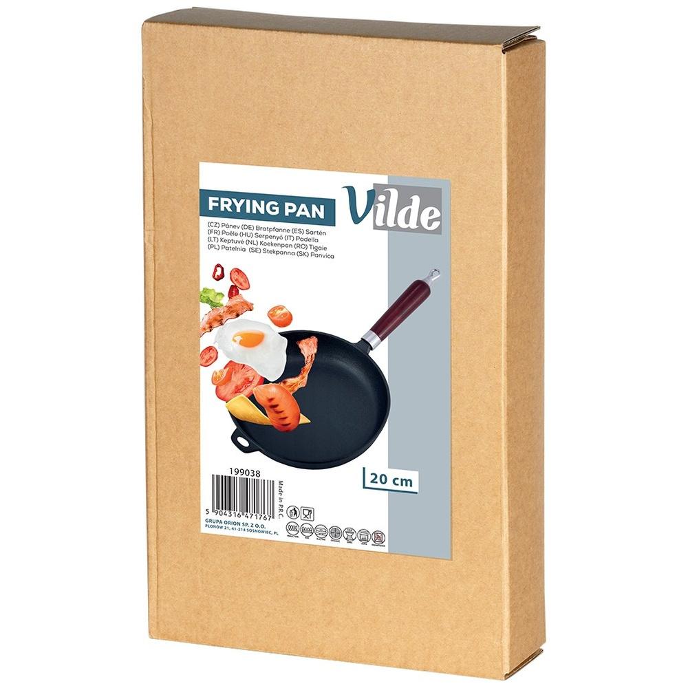 Cast iron frying pan with silicone cover CAST LINE 30 cm
