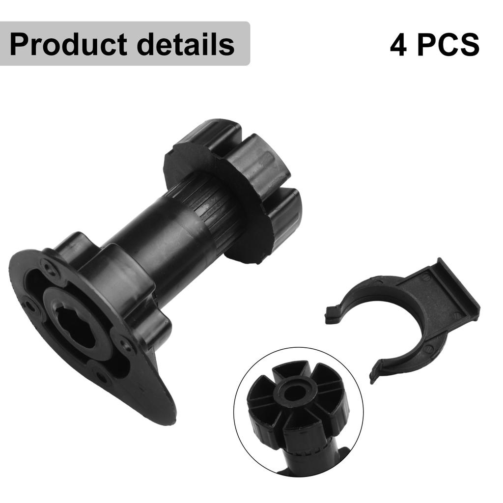 Sturdy 4 Piece Adjustable Furniture Leg Set Designed To Fit Various Types of Furniture Including For Cabinets and Sofas