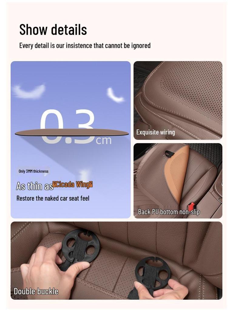 Volkswagen Magotan GTE Perforated Seat Cushions: All-Season Half-Wrapped Design for 25 Models