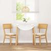 VidaXL Dining Chairs Cushions 2 Pcs Solid Rubber Wood, Dining Chair, Chair, Living Room Chair, Dining Chairs, 4102463