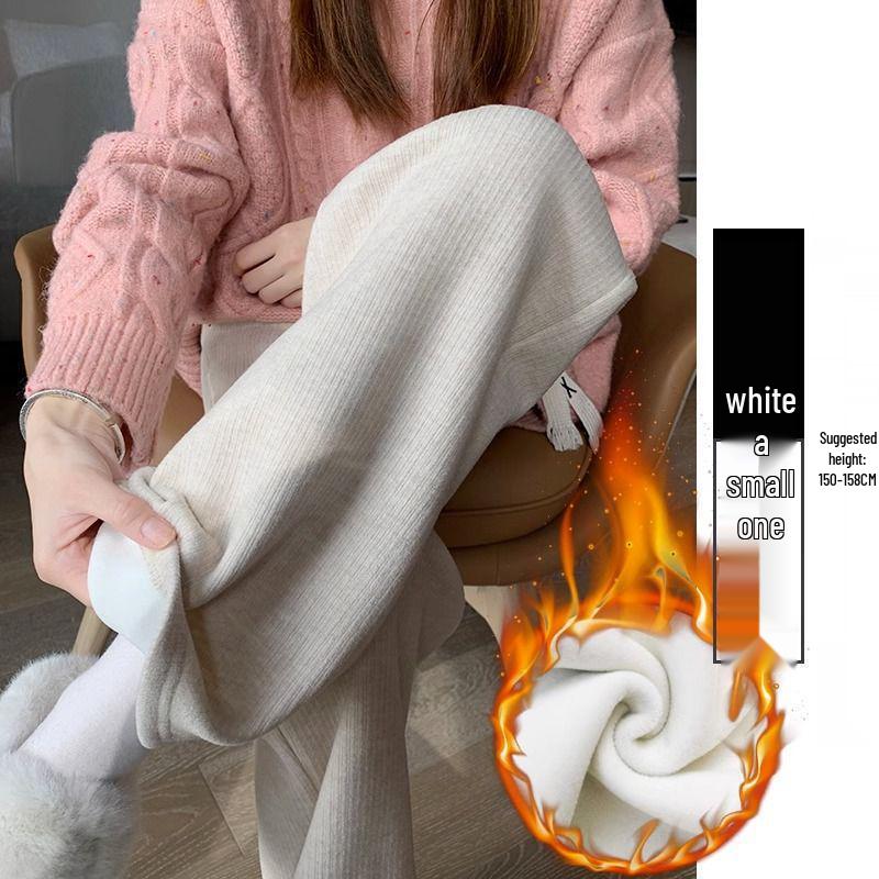 Cashmere Wide-Leg Women's High-Waisted Knit Pants - Spring/Autumn/Winter 2025 Collection