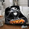 Jack Skellington Blanket Soft & Cozy Perfect for Livingroom Seaside Picnics All-Season Use Playful Design Birthday Christmas Gift Blanket