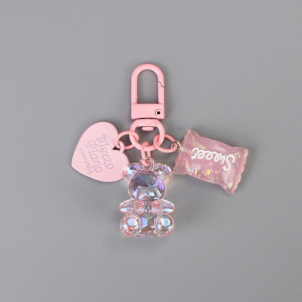 Kolorowy breloczek do kluczy w kształcie serca Ozdoba Stylowy dodatek do kluczy Unikalne ozdoby do torebki dla osób podążających za modą