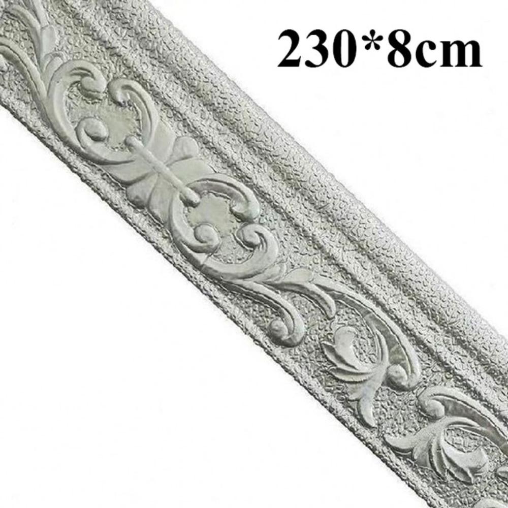 New 3D Wall Skirting Border Self Adhesive Waterproof Wall Stickers Door Frame Decoration TV Background Wall
