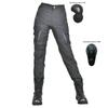 Womens High-Waist Motorcycle Riding Pants Breathable Cotton Blend Casual Biker Trousers Outdoor Cycling