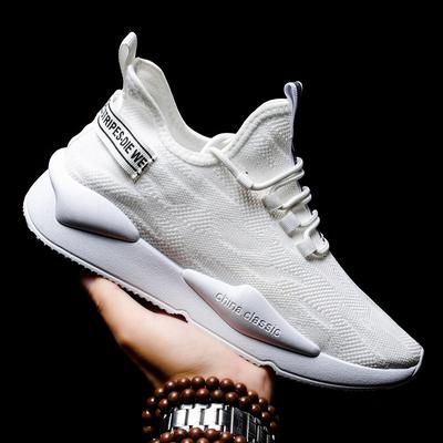 Moda 2024 Primavera Nova Malha Voadora Tecidos Masculinos Sapatos Esportivos Moda Moda Sapatos Casuais Da Moda Todos Os Jogos Corrida Viagem Sapatos Únicos